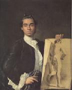 Melendez, Luis Eugenio Portrait of the Artist Holding a Life Study (mk05) china oil painting artist